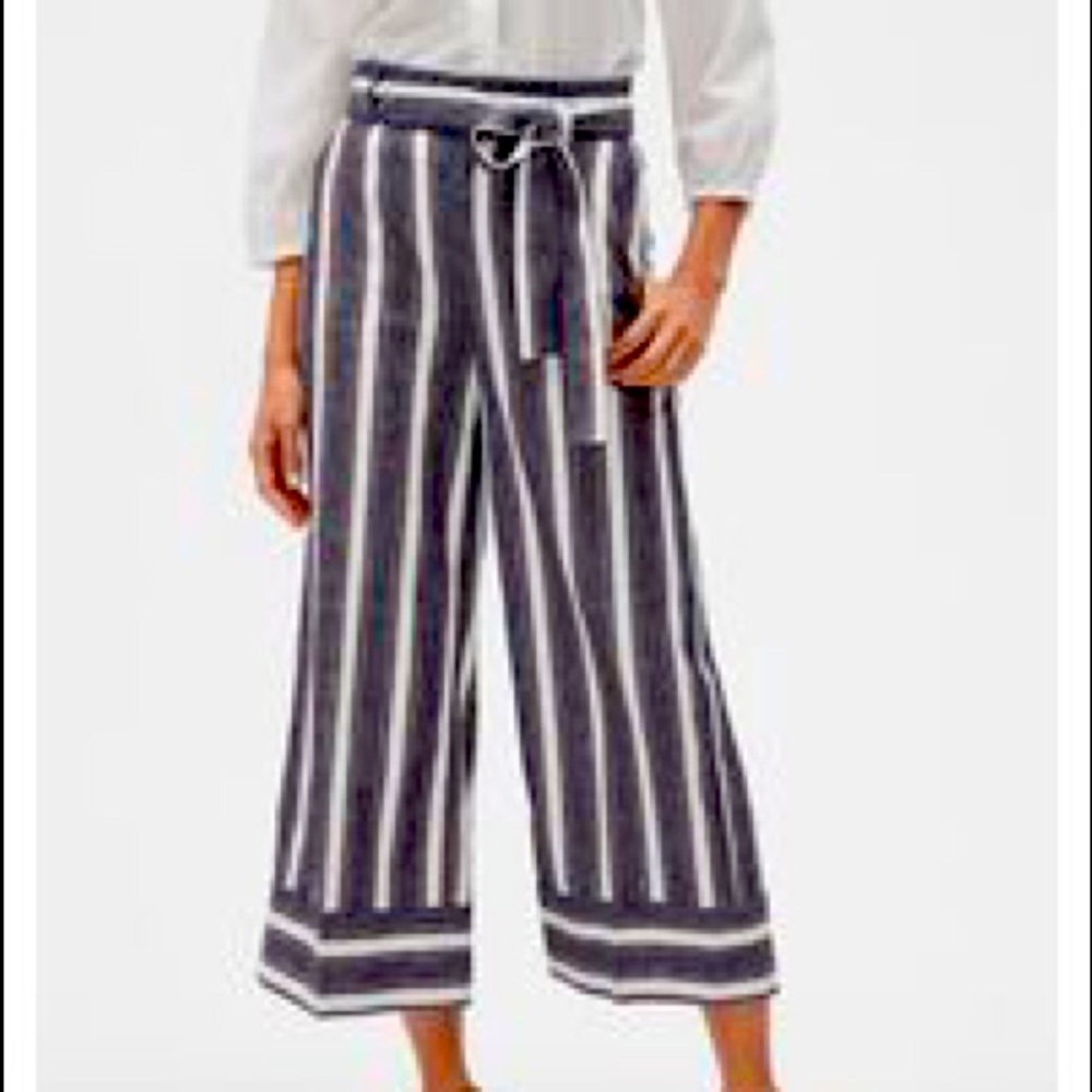NWT banana republic cropped wide leg pants